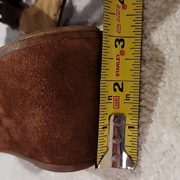 Clarks Ainsley Orchid 8.5M suede platform wedge adjustable ankle strap - Picture 13 of 15